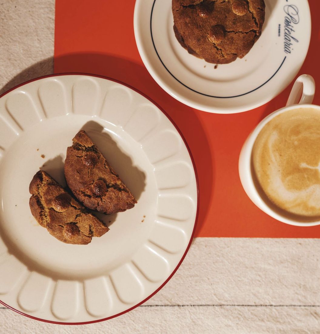 Cookies and coffee from above