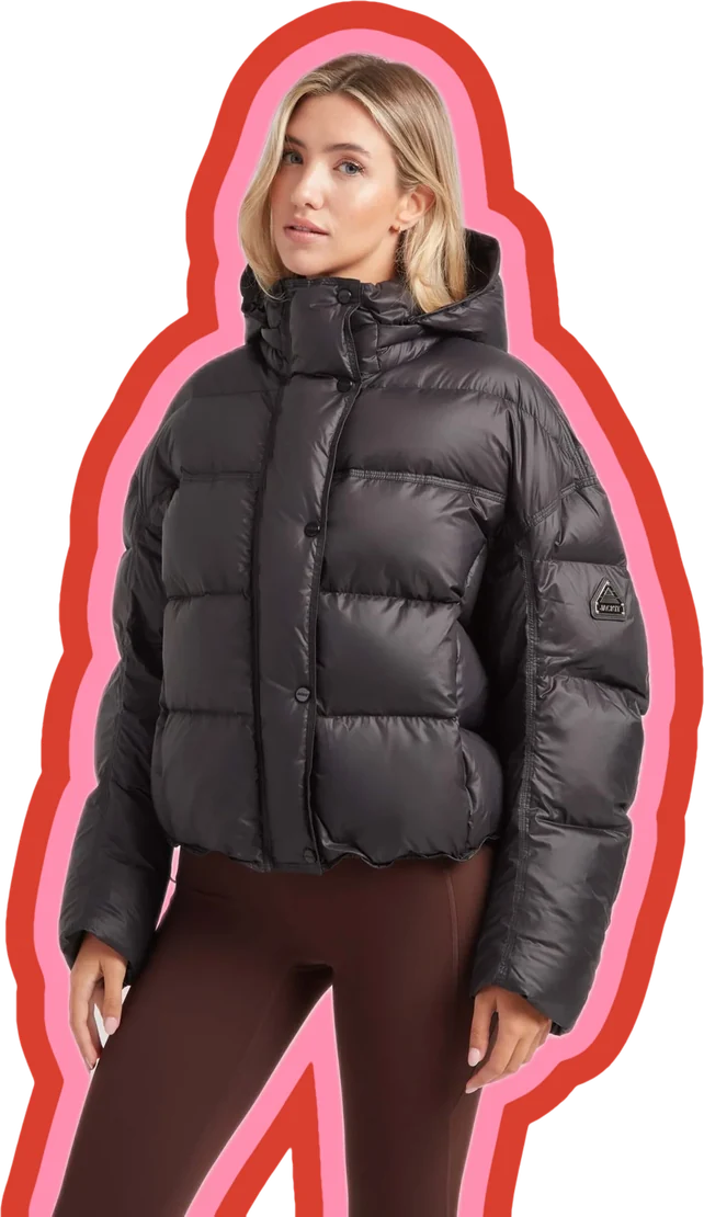 JACK1T cropped puffer jacket